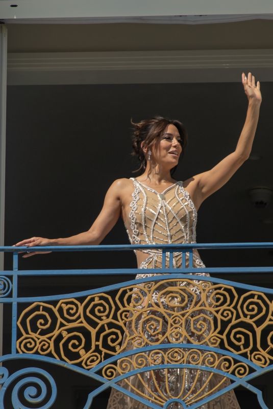 EVA LONGORIA at Balcony at Hotel Martinez in Cannes 05/26/2023