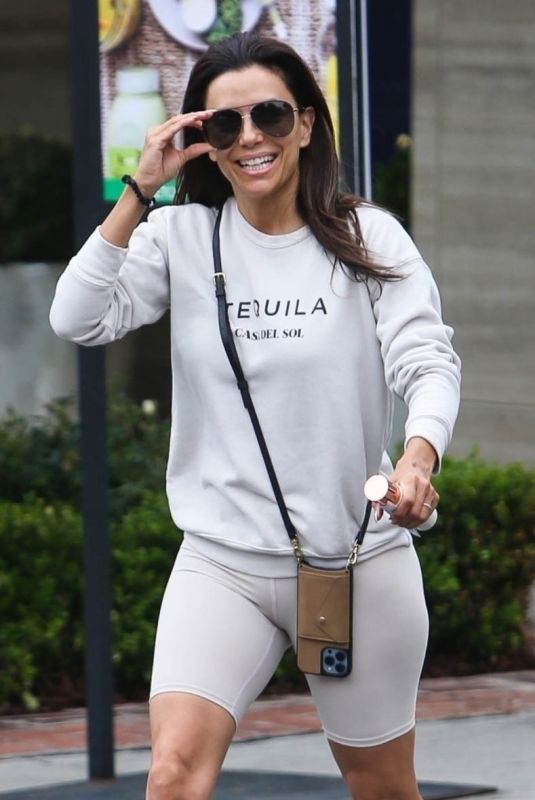 EVA LONGORIA Leaves a Hair Salon in West Hollywood 05/19/2023