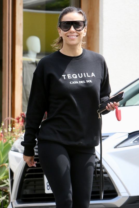 EVA LONGORIA Leaves a Salon in West Hollywood 05/02/2023