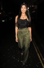 FARAH SATTAUR Arrives at Lisa Allen’s 50th Birthday Party in London 04/28/2023