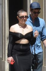 FLORENCE PUGH and Andrew Garfield Out for Lunch in Rome 05/24/2023
