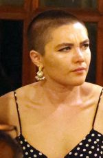FLORENCE PUGH at a Restaurant in Rome 05/23/2023