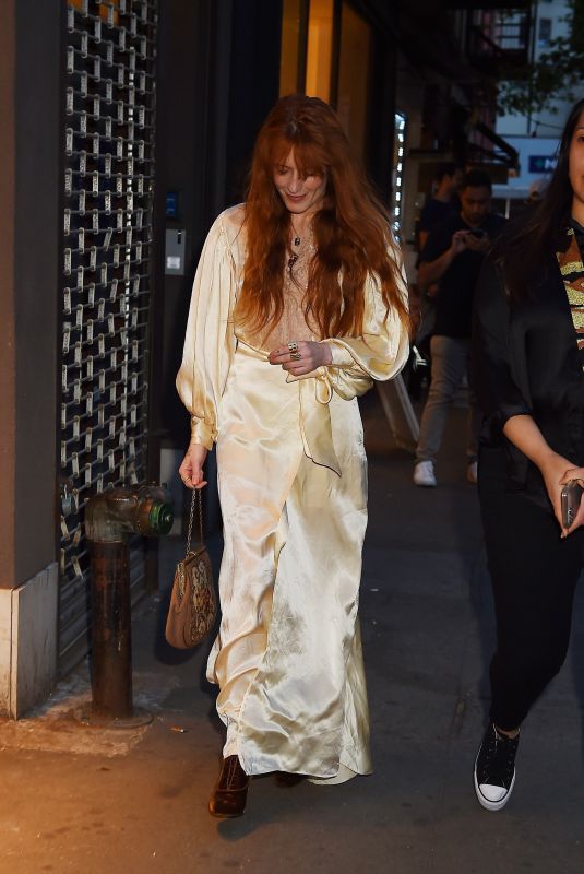 FLORENCE WELCH Arrives at Electric Lady Studio Party in New York 05/15/2023