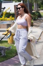 FRANCIA RAISA Out with Her Dog in Studio City 04/30/2023