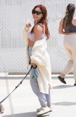 FRANCIA RAISA Out with Her Dog in Studio City 04/30/2023