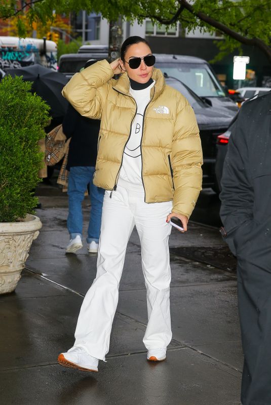 GAL GADOT Arrives Back at Her Hotel in New York 04/29/2023