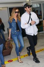 GEORGINA CHAPMAN and Adrien Brody Arrives at Nice Airport 05/20/2023