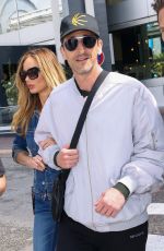 GEORGINA CHAPMAN and Adrien Brody Arrives at Nice Airport 05/20/2023