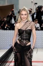 GIGI HADID at 2023 Met Gala Celebrating Karl Lagerfeld: A Line of Beauty in New York 05/01/2023