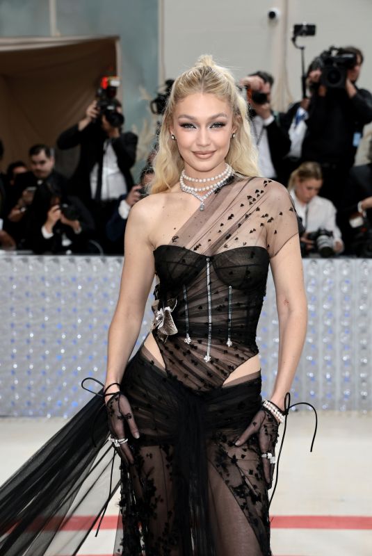 GIGI HADID at 2023 Met Gala Celebrating Karl Lagerfeld: A Line of Beauty in New York 05/01/2023