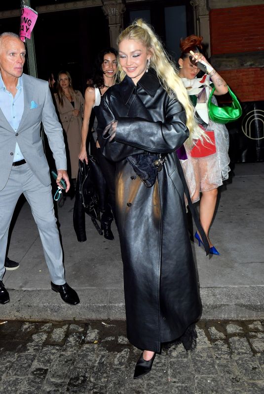 GIGI HADID Leaved Met Gala Afterparty in New York 05/01/2023