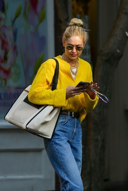 GIGI HADID Out and About in New York 05/10/2023 