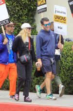 GILLIAN JACOBS Shows Her Support at WGA Strike in Hollywood 05/11/2023