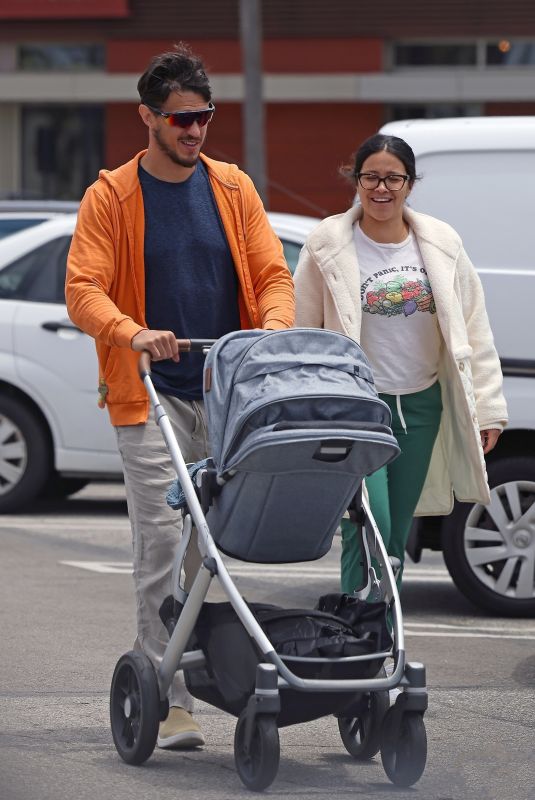 GINA RODRIGUEZ and Joe LoCicero Out wth Theri Baby in Marina Del Rey 05/26/2023
