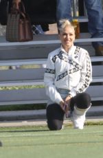 GWEN STEFANI and Blake Shelton at Her Son