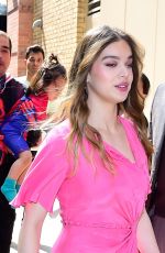 HAILEE STEINFELD Arrives at Live with Kelly and Mark 05/24/2023