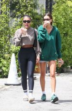 HAILEY BIEBER and LORI HARVEY Arrives at Community Goods Cafe in Los Angeles 05/05/2023