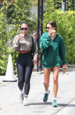 HAILEY BIEBER and LORI HARVEY Arrives at Community Goods Cafe in Los Angeles 05/05/2023