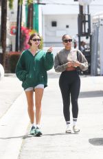 HAILEY BIEBER and LORI HARVEY Arrives at Community Goods Cafe in Los Angeles 05/05/2023