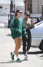 HAILEY BIEBER and LORI HARVEY Arrives at Community Goods Cafe in Los Angeles 05/05/2023