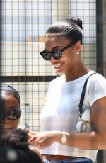 HAILEY BIEBER and LORI HARVEY Out for Lunch in Los Angeles 04/29/2023