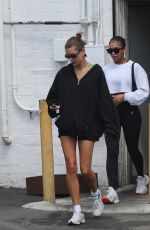 HAILEY BIEBER and LORI HARVEY Out in Brentwood 05/04/2023