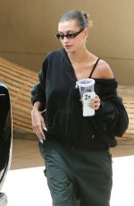 HAILEY BIEBER Leaves a Meeting at Office Building in Beverly Hills 05/02/2023