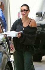 HAILEY BIEBER Leaves a Meeting at Office Building in Beverly Hills 05/02/2023