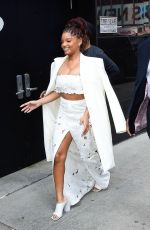 HALLE BAILEY Arrives at Good Morning America in New York 05/18/2023