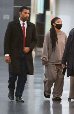 HALLE BAILEY Arrives at JFK Airport in New York 04/29/2023