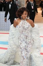 HALLE BAILEY at 2023 Met Gala Celebrating Karl Lagerfeld: A Line of Beauty in New York 05/01/2023