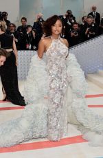 HALLE BAILEY at 2023 Met Gala Celebrating Karl Lagerfeld: A Line of Beauty in New York 05/01/2023