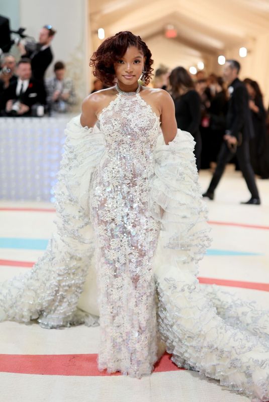 HALLE BAILEY at 2023 Met Gala Celebrating Karl Lagerfeld: A Line of Beauty in New York 05/01/2023