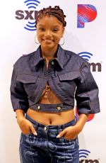 HALLE BAILEY at Siriusxm Hollywood Studio in Los Angeles 05/04/2023