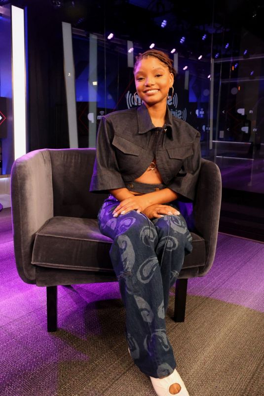 HALLE BAILEY at Siriusxm Hollywood Studio in Los Angeles 05/04/2023
