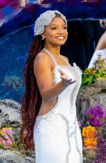 HALLE BAILEY at The Little Mermaid Premiere in London 05/15/2023