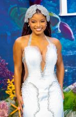 HALLE BAILEY at The Little Mermaid Premiere in London 05/15/2023
