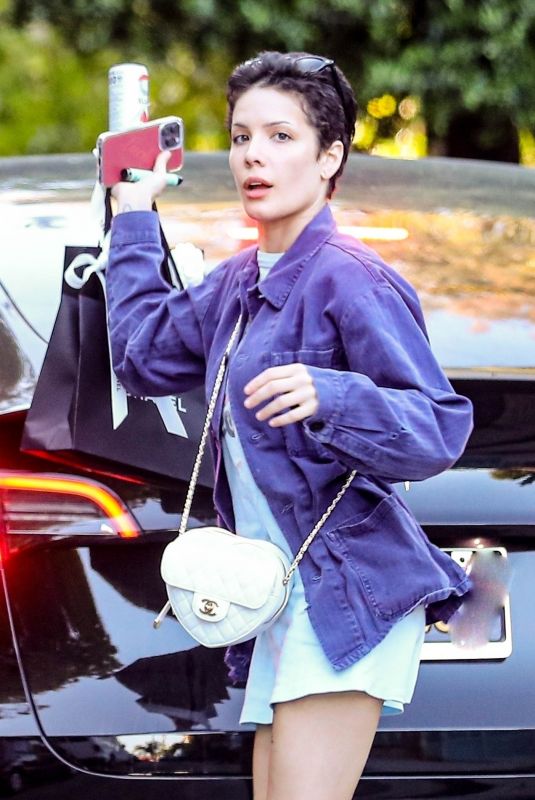 HALSEY Arrives at Her Home After Shopping at Chanel Store in Los Angeles 05/05/2023