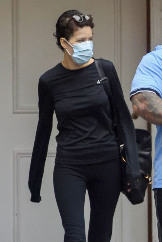 HALSEY Leaves Epione Cosmetic Dermatology Center in Beverly Hills 05/19/2023