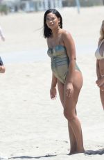 HEATHER RAE YOUNG and BRITTANY CATWRIGHT in Bikinis at a Beach Photoshoot in Playa Del Rey 05/03/2023