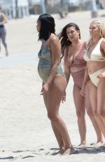 HEATHER RAE YOUNG and BRITTANY CATWRIGHT in Bikinis at a Beach Photoshoot in Playa Del Rey 05/03/2023