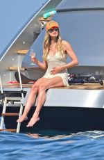 HEIDI KLUM in Bikini at a Yacht in South of France 05/30/2023