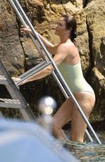 HELENA CHRISTENSEN in Swimsuit at Hotel Eden Roc in Antibes 05/24/2023