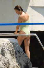 HELENA CHRISTENSEN in Swimsuit at Hotel Eden Roc in Antibes 05/24/2023