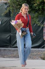 HILARY DUFF Arrives at Mother