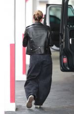 HILARY DUFF Heading to a Skin Care Clinic in Beverly Hills 05/08/2023