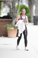 HILARY DUFF Leaves a Gym in Los Angeles 05/29/2023