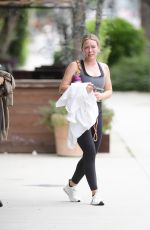 HILARY DUFF Leaves a Gym in Los Angeles 05/29/2023