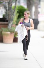 HILARY DUFF Leaves a Gym in Los Angeles 05/29/2023