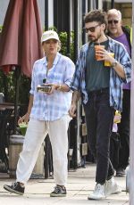 HILARY DUFF Out for Morning Family Breakfast in Studio City 05/06/2023 
